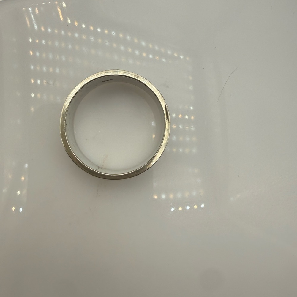 Sterling Silver 11.5 Statement or engagement ring 5.2 wide millimeters 20.21 G - Picture 5 of 5